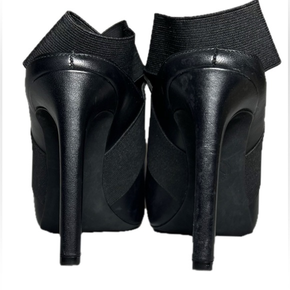 MICHAEL,Michael Kors Ames Open Toe Booties in Black Leather Size 7. MSRP $150 - Picture 7 of 14